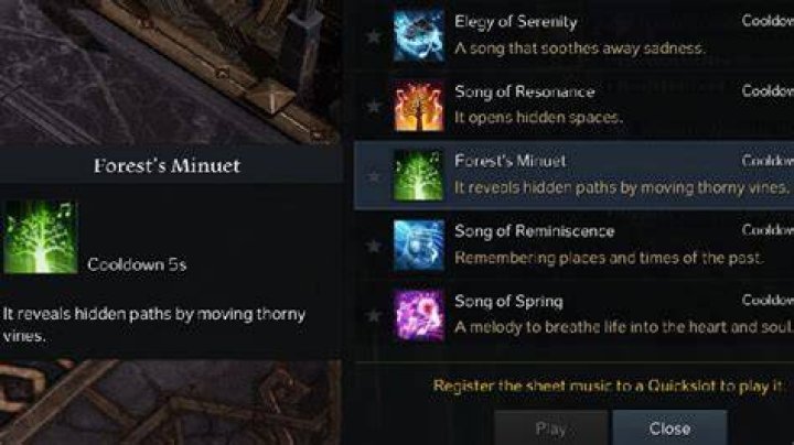 Lost Ark Forest Minuet
